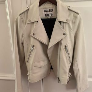 Walter Baker Lamb Leather jacket in neutral
